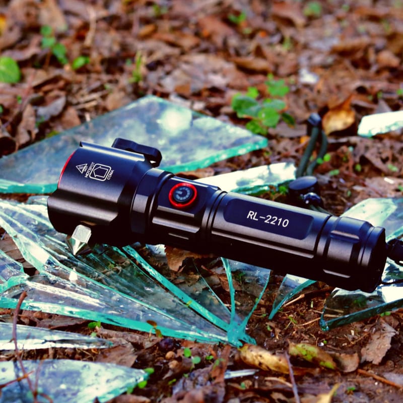 Rechargeable flashlight LED Flashlight USB C- Zoomable 4 modes Waterproof For camping, outdoors, emergencies