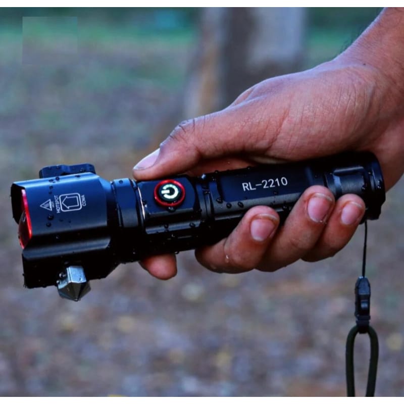 Rechargeable flashlight LED Flashlight USB C- Zoomable 4 modes Waterproof For camping, outdoors, emergencies
