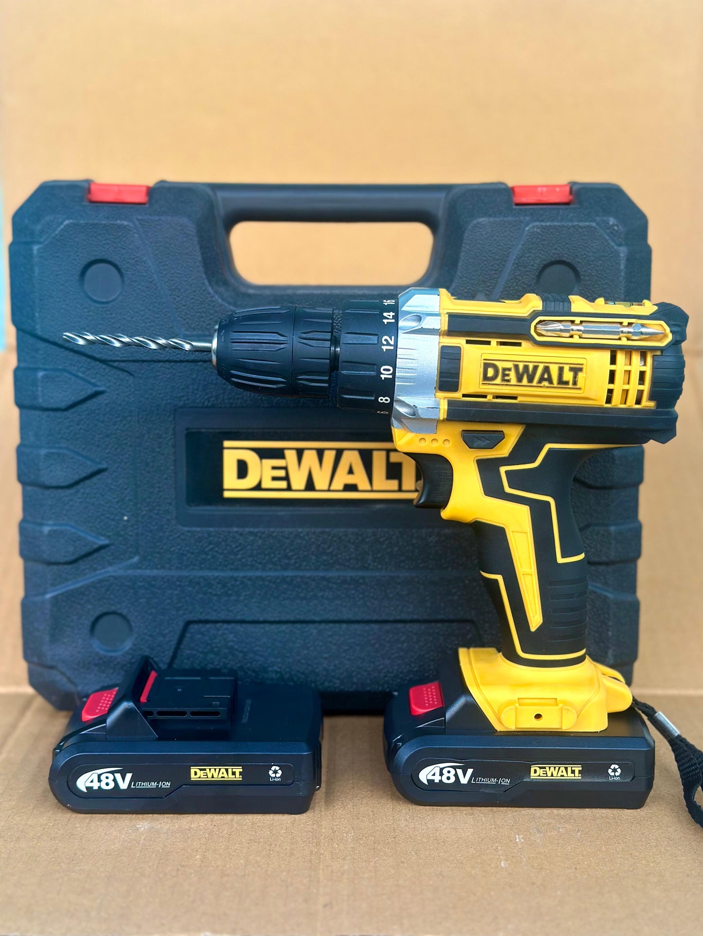 Dewalt 28 Pcs Cordless Brushless Drill Set – High Power Driver Kit with Battery, Charger & Bits