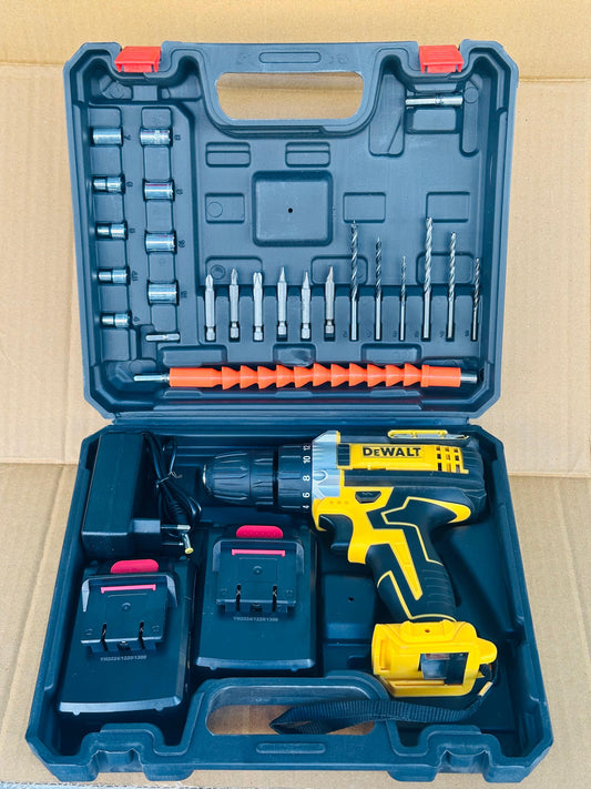 Dewalt 28 Pcs Cordless Brushless Drill Set – High Power Driver Kit with Battery, Charger & Bits