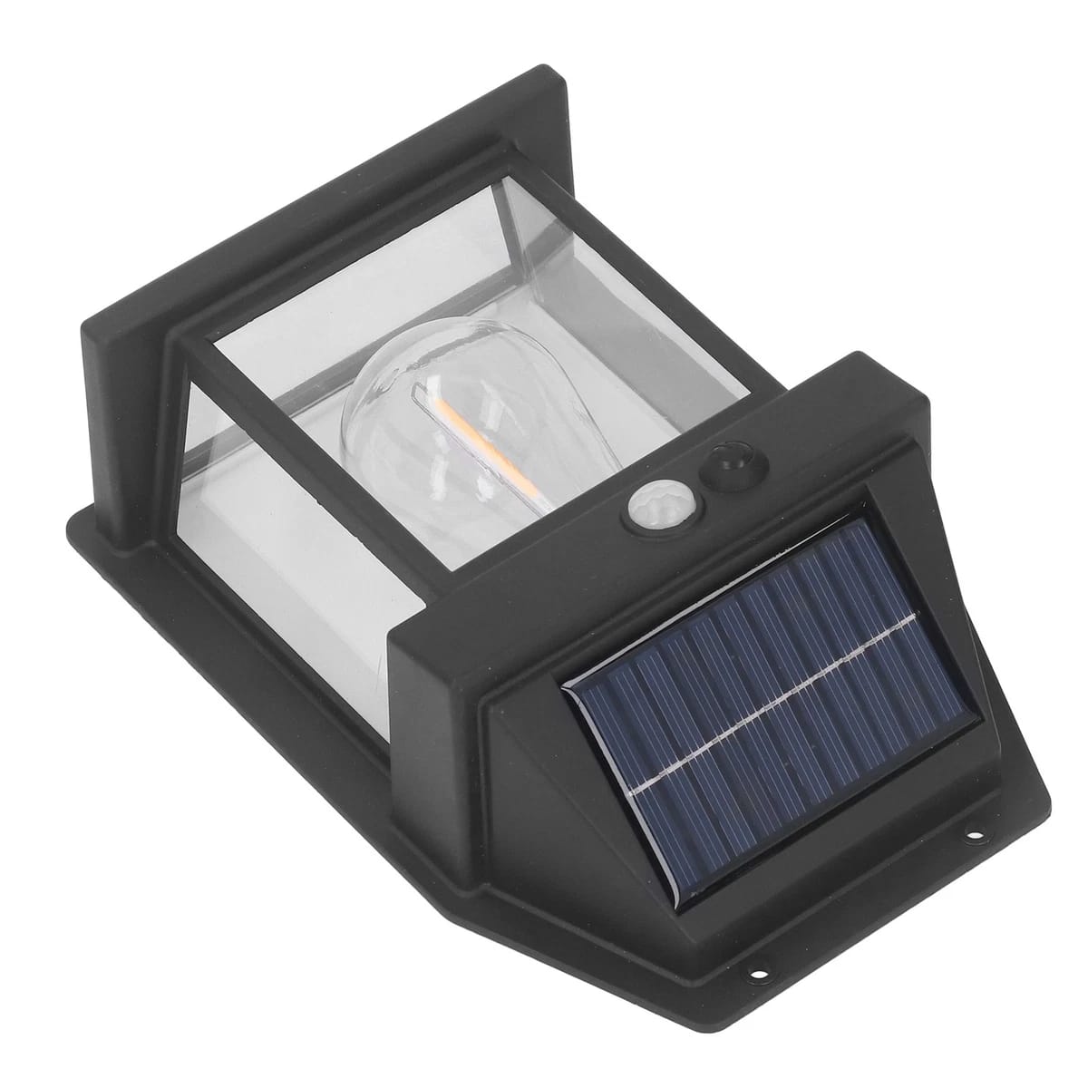 Outdoor Solar Tungsten Wall Lamp LED Tungsten Lamp with Motion Sensor Solar Garden Decorative Light Garden Villa Night Light