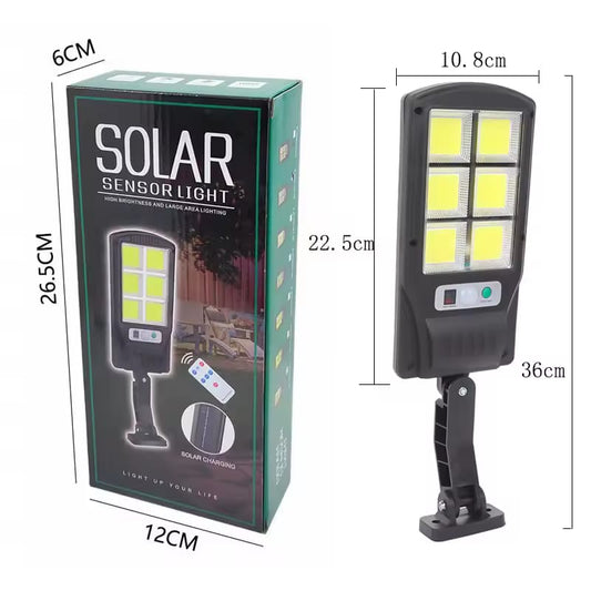 Solar LED Street Light – Outdoor Floodlight with Motion Sensor & 3 Lighting Modes