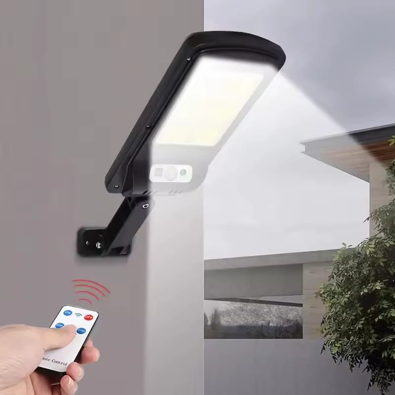 Solar LED Street Light – Outdoor Floodlight with Motion Sensor & 3 Lighting Modes