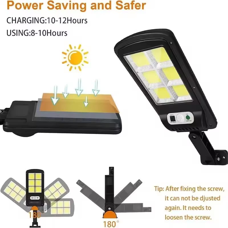 Solar LED Street Light – Outdoor Floodlight with Motion Sensor & 3 Lighting Modes