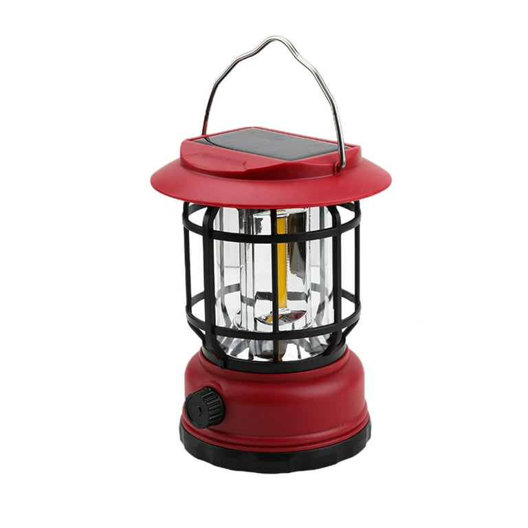 Vintage LED Camping Lantern – Rechargeable, Waterproof & 8 Lighting Modes